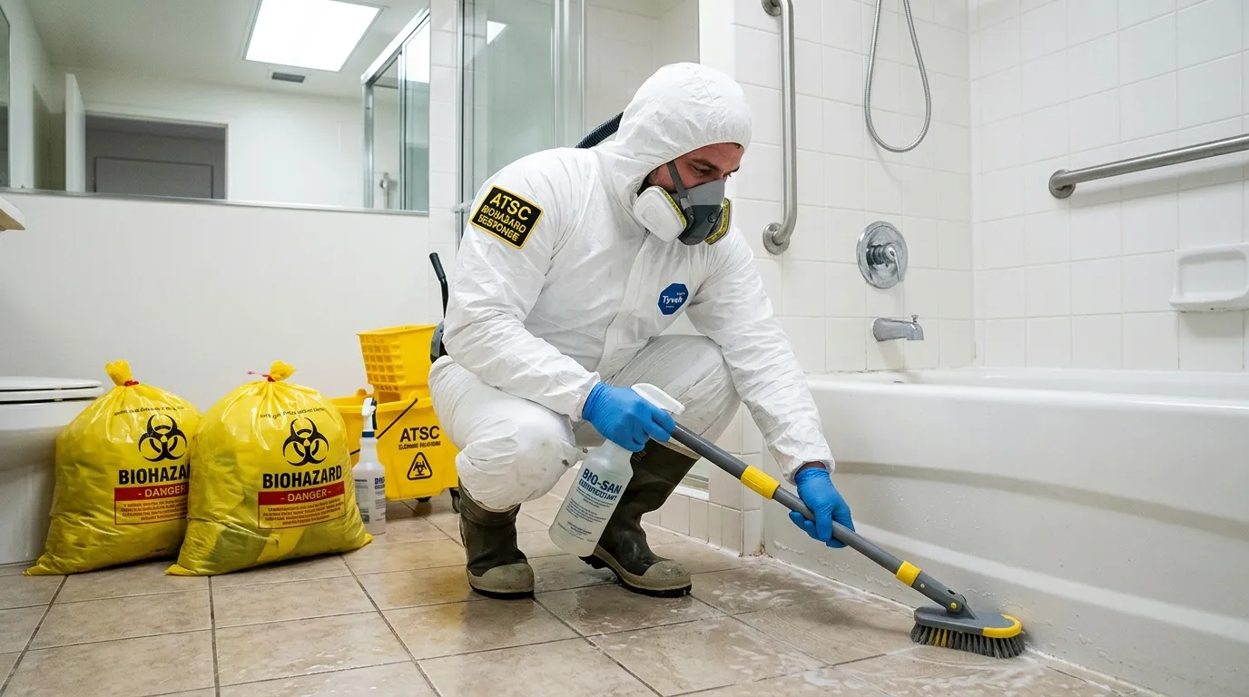 Decontamination equipment deployed for Blood Cleanup in Cuyahoga Falls